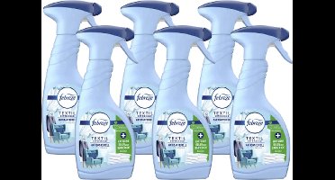 Lenor Febreze Textielverfrisser Spray - VOORDEELVERPAKKING - Anti-Bacterieel - | 6x 500ml | Verwijdert alle bacteriën