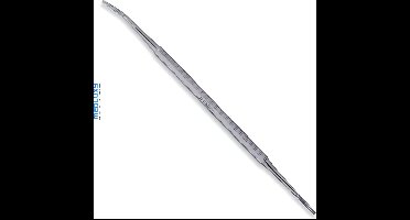 MEDLUXY® Pro - Hoekvijl & Hoekvijl gebogen / gehoekt - RVS - totale lengte 14 cm - Combinatie instrument [hoek vijl ingegroeide nagels]