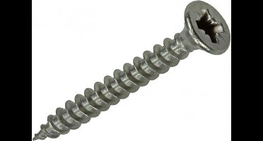 Mack RVS Spaanplaatschroef PZ2 16 stuks 3,5 x 30 mm