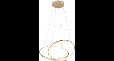 TRIO DARVIN - Hanglamp - Goud - incl. 1x SMD 52 W - Instelbare lichtkleur - Dimbaar met schakelaar - Plafondbevestiging - Niet geschikt voor externe dimmer - In hoogte verstelbaar - DIP - Schakelaar
