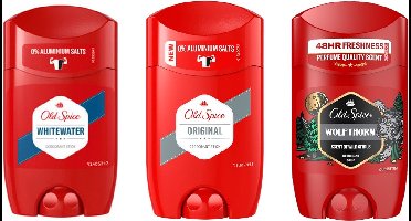 Old Spice deo stick mix Original, Whitewater, Wolfthorn- Deodorant - 50 ml