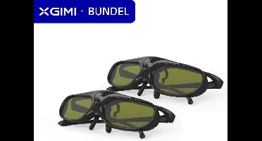 XGIMI 2x 3D brillen - 2-in-1 bundel - 2022 Model - Active Universal 3D glasses