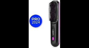 Stylo Brush Haarborstel Draadloos - Voor Haar - Keramisch - Stijlkam - Warmte Borstel - Krullen - Ionen Technologie - Brush - Elektrische Haarborstel - Stijltang - Stijlborstel - Mooibelle Stylingsborstel - PRO VERSIE