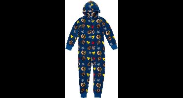 Paw Patrol Onesie - Pyjama / Jumpsuit / Huispak - Fleece - Blauw - Maat 122/128