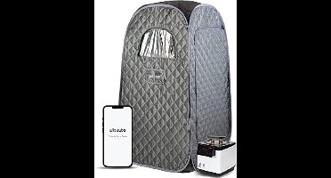 Draagbare Stoomsauna met Bluetooth Bediening, Stoomapparaat, Lichaamstent, Opvouwbare Stoel | Persoonlijke Thuis Spa