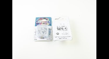 Scrapbooking Eyelet Hartje 10mm 15 stuks Zilver Gat 4 mm