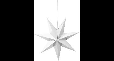 VT Wonen Kerstster Papier zilver glanzend Ø48cm