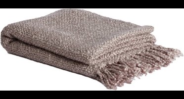 Light & Living - Plaid ARROBA - 170x130x0.5cm - Grijs