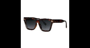 Spectrum Zonnebril Vierkant Tortoise Smoke Glas Dames