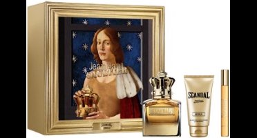 Jean Paul Gaultier Scandal Pour Homme Absolu Le Parfum 100 ml 3-Piece Gift Set + All-Over Shower Gel 75 ml + Travel Spray EDP 10 ml