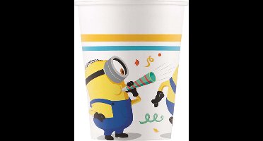 Bekers Papier FSC Minions 200ml - 8 stuks