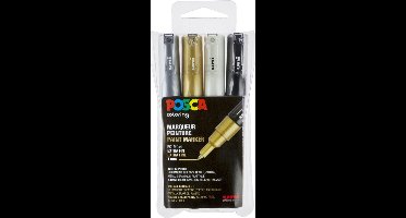 三菱鉛筆 Mitsubishi Pencil Posca stiften set 5M - Dekkende verf voor elke ondergrond