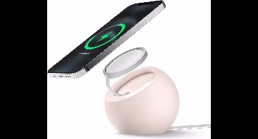 Siliconen standaard voor MagSafe oplader iPhone Dock Roze
