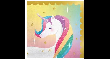 Napkins unicorn | 6 stuks