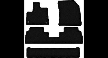 BASIC zwarte veloursmatten voor: Opel Combo E 7-zits (2018-)