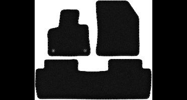 BASIC zwarte veloursmatten voor: Peugeot 5008 II crossover (2017-)