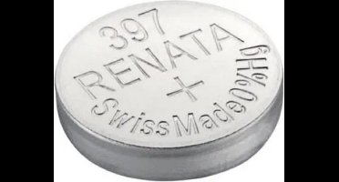 Renata 397 / SrR726SW zilveroxide knoopcel horlogebatterij 2 (twee) stuks