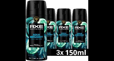 Axe - Deodorant - Spray - Aqua Bergamot - 150ml x 3