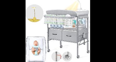 Verzorgingstafel Baby - Luiertafel Inklapbaar - Commode Slaapkamer