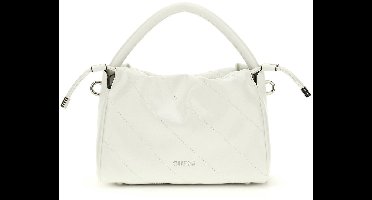 GUESS Schoudertas Amys Drawstring Crossbody White Wit
