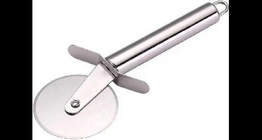 *** Pizzasnijder Edelstaal - Pizzaroller - Scherp - Deegsnijder - Pizzames Pizza Snijden Italië - van Heble® ***