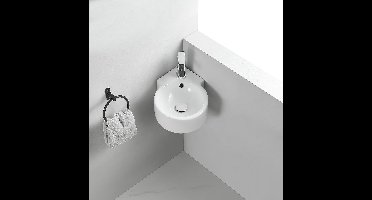 Exellence Atlas hoekfontein 44x27.5x12cm wit