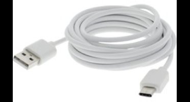 Q-link USB kabel - USB naar USB C - Type C - Lengte 250 cm - Wit