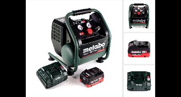 Metabo Power 160-5 18 LTX BL OF Snoerloze compressor 18 V 8,0 bar Brushless + 1x LiHD accupack 8,0 Ah + lader