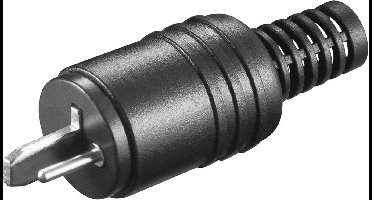2-pins DIN luidspreker connector (m) / schroefbaar