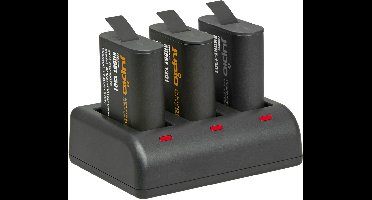 Jupio Value Pack: 2x Enduro Battery GoPro HERO 13 - AHDBT-1301 / CPSS1B 1900mAh + Compact USB Triple Charger