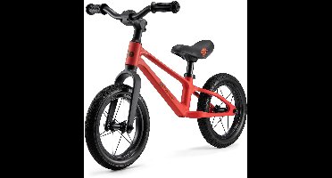 Kinderkraft ETER Loopfiets - Voor Kinderen vanaf 2 Jaar tot 35 kg - Verstelbaar Zadel, 12" PU-wielen en Eco-Leren Zitting - Rood