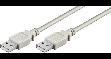 USB naar USB kabel - USB2.0 - tot 0,5A / grijs - 3 meter
