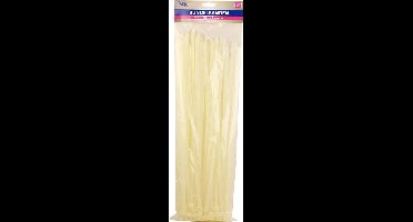 Tiewraps - 7,5 x 400mm - 100st - transparant