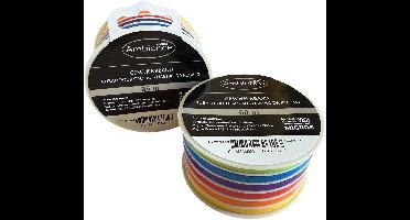 Ambiance Cadeaulint Set – 2 Rollen (6×10 m per rol) – 5 mm Breed – 6 Vrolijke Kleuren