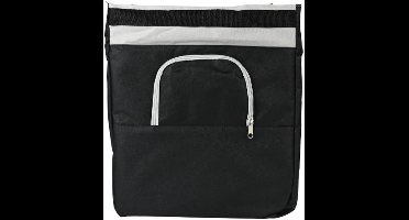 Lastpak Enkele fietstas - waterafstotend - ritssluiting en drukknop - 17 liter - zwart