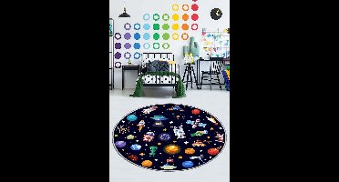 Asir - Tapijt - 70 x 70 cm - Veelkleurig