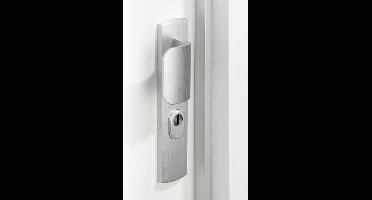 Axa Deurbeveiligingsstrip M3-EX lengte 235cm kozijnhoutdiepte 0-4mm aluminium wit gelakt SKG* 7607-00-88