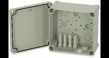 Fibox TA 131308 Wandbehuizing 130 x 130 x 75 ABS Grijs-wit (RAL 7035) 1 stuk(s)