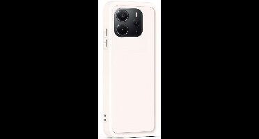 Hoesje geschikt voor Xiaomi Redmi Note 14 4G - Versterkte randen - Bescherming Camera & Scherm - Matte Design Sand Beige