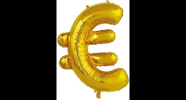 Wefiesta Folieballon Euroteken 86 Cm Goud