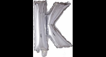 Wefiesta Folieballon Letter K 41 Cm Zilver