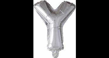 Wefiesta Folieballon Letter Y 41 Cm Zilver