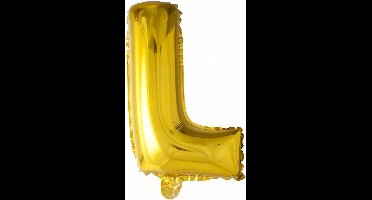 Wefiesta Folieballon Letter L 41 Cm Goud