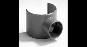 Dyka Zadelstuk PVC grijs 80-75 x 40mm