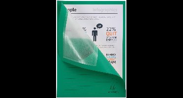 Exacompta 4x FOREVER® Pak van 100 venstermappen 120g/m2 - 22x31cm voor A4 - Fel groen - 50103E