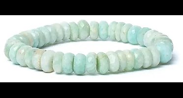Armband amazoniet facet AA kwaliteit elastisch