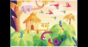 Ravensburger puzzel Puzzle & PLay Explore the jungle - Legpuzzel - 2x24 stukjes