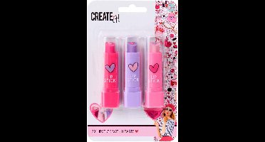Create It! Hart Lippenstift, 3st.