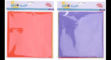 Gekleurd Vilt 22x22cm, 4st.