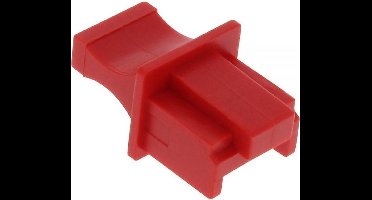 RJ45 (m) afsluitcover voor RJ45 (v) poort - per stuk / rood